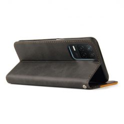 Kryty na mobil | Peňaženkové puzdro Stitching čierno-oranžové – Realme 8 5G | Kryty na mobil