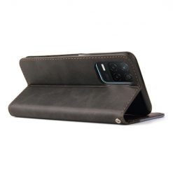Kryty na mobil | Peňaženkové puzdro Stitching čierno-sivé – Realme 8 5G | Kryty na mobil