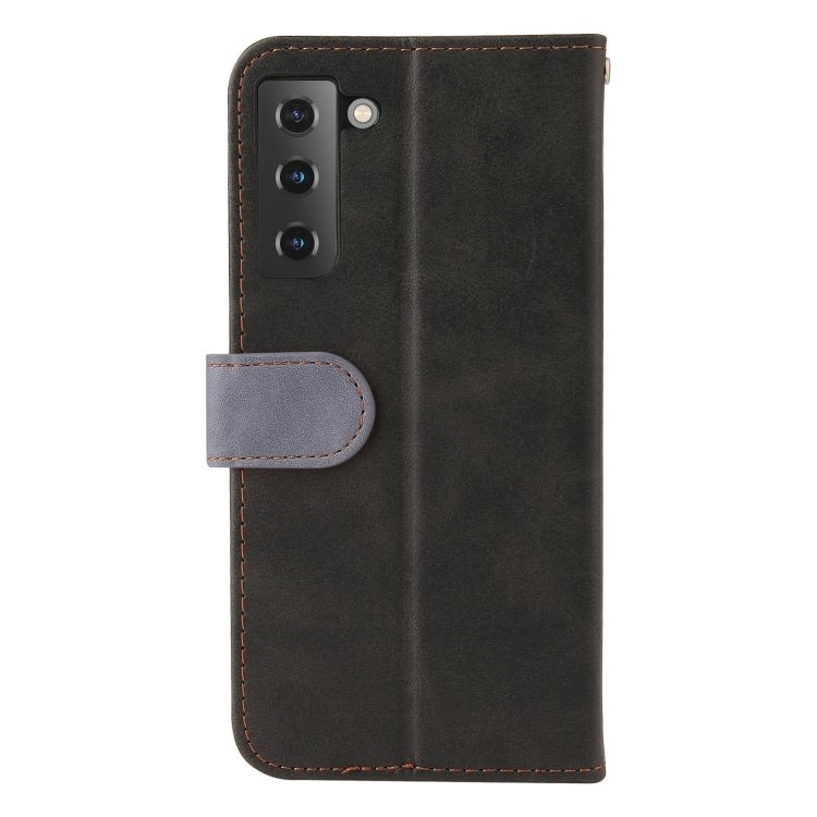 Peňaženkové puzdro Stitching čierno-sivé – Samsung Galaxy S21 FE | Kryty na mobil Kryty na mobil | Peňaženkové puzdro Stitching čierno-sivé – Samsung Galaxy S21 FE | Kryty na mobil
