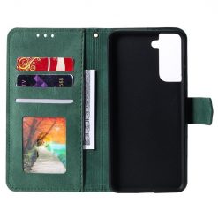 Kryty na mobil | Peňaženkové puzdro Stitchy Book Case zelené – Samsung Galaxy S21 FE | Kryty na mobil