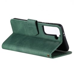 Kryty na mobil | Peňaženkové puzdro Stitchy Book Case zelené – Samsung Galaxy S21 FE | Kryty na mobil