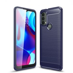 Zadný kryt Carbon modrý – Motorola Moto E20 / E30 / E40