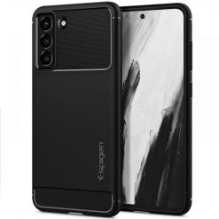 Zadný kryt Spigen Rugged Armor čierny – Samsung Galaxy S21 FE