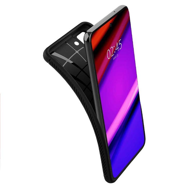 Zadný kryt Spigen Rugged Armor čierny – Samsung Galaxy S21 FE | Kryty na mobil Kryty na mobil | Zadný kryt Spigen Rugged Armor čierny – Samsung Galaxy S21 FE | Kryty na mobil