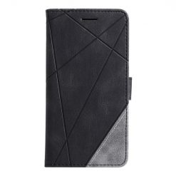 Kryty na mobil | Knižkové puzdro Rhombus čierne – Vivo Y20s | Kryty na mobil
