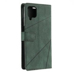 Knižkové puzdro Rhombus zelené – Samsung Galaxy A12 / M12 | Kryty na mobil Kryty na mobil | Knižkové puzdro Rhombus zelené – Samsung Galaxy A12 / M12 | Kryty na mobil