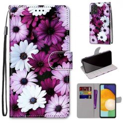 Kryty na mobil | Knižkové puzdro Trendy Cross case Chryzantémy – Samsung Galaxy A53 5G | Kryty na mobil