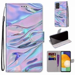 Kryty na mobil | Knižkové puzdro Trendy Cross case Fluorescenčná voda – Samsung Galaxy A53 5G | Kryty na mobil