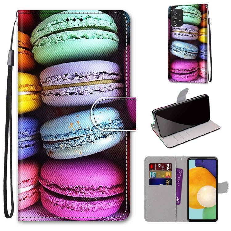 Knižkové puzdro Trendy Cross case Makronky – Samsung Galaxy A53 5G | Kryty na mobil Kryty na mobil | Knižkové puzdro Trendy Cross case Makronky – Samsung Galaxy A53 5G | Kryty na mobil