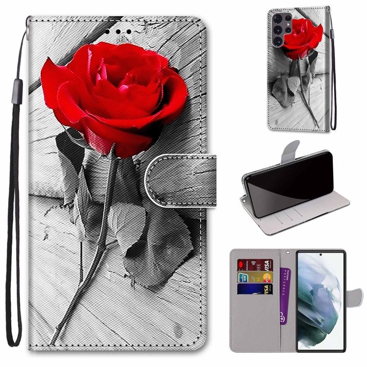 Knižkové puzdro Trendy Cross case Ruža na dreve – Samsung Galaxy S22 Ultra | Kryty na mobil Kryty na mobil | Knižkové puzdro Trendy Cross case Ruža na dreve – Samsung Galaxy S22 Ultra | Kryty na mobil