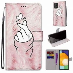 Kryty na mobil | Knižkové puzdro Trendy Cross case Srdce – Samsung Galaxy A53 5G | Kryty na mobil