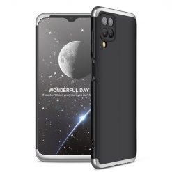 Kryty na mobil | Ochranný kryt 360 Protection čierno-strieborný – Samsung Galaxy A12 / M12 | Kryty na mobil
