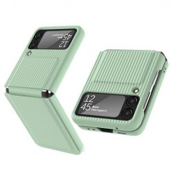 Odolný Kryt GKK Striped case zelený – Samsung Galaxy Z Flip 3