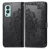 Kryty na mobil | Peňaženkové puzdro Embossing Pattern Mandala Flower ružové – OnePlus Nord 2 5G | Kryty na mobil