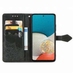 Peňaženkové puzdro Embossing Pattern Mandala Flower čierne – Samsung Galaxy A53 5G | Kryty na mobil Kryty na mobil | Peňaženkové puzdro Embossing Pattern Mandala Flower čierne – Samsung Galaxy A53 5G | Kryty na mobil