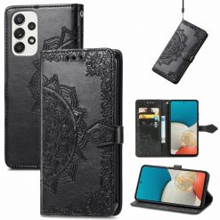 Peňaženkové puzdro Embossing Pattern Mandala Flower čierne – Samsung Galaxy A53 5G | Kryty na mobil Kryty na mobil | Peňaženkové puzdro Embossing Pattern Mandala Flower čierne – Samsung Galaxy A53 5G | Kryty na mobil