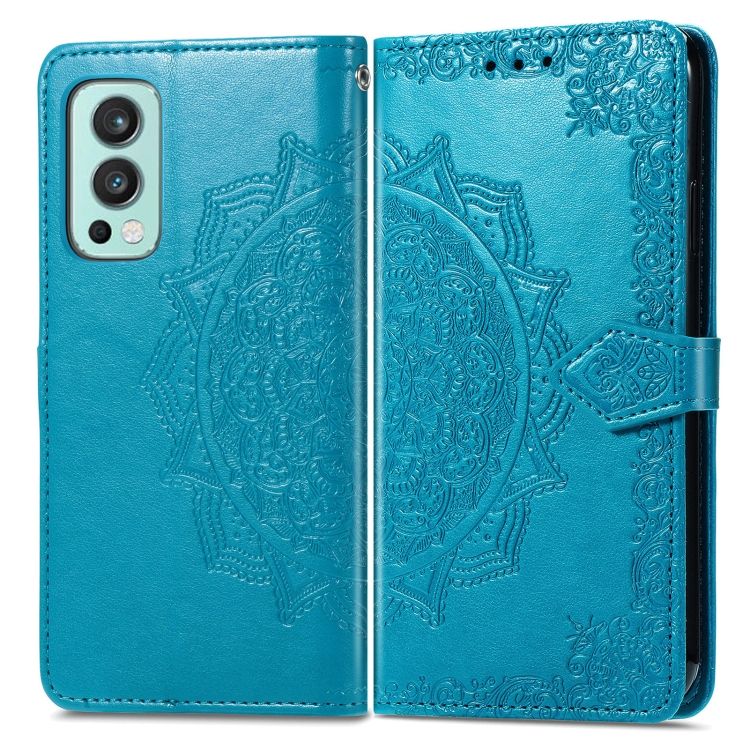 Peňaženkové puzdro Embossing Pattern Mandala Flower modré – OnePlus Nord 2 5G | Kryty na mobil Kryty na mobil | Peňaženkové puzdro Embossing Pattern Mandala Flower modré – OnePlus Nord 2 5G | Kryty na mobil