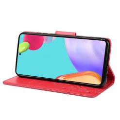 Peňaženkové puzdro Embossing Pattern Motýľ a kvet červené – Samsung Galaxy A53 5G | Kryty na mobil Kryty na mobil | Peňaženkové puzdro Embossing Pattern Motýľ a kvet červené – Samsung Galaxy A53 5G | Kryty na mobil