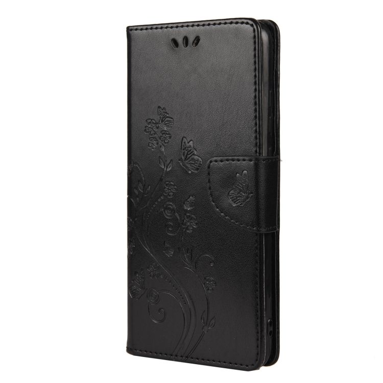 Peňaženkové puzdro Embossing Pattern Motýľ a kvet čierne – Samsung Galaxy A53 5G | Kryty na mobil Kryty na mobil | Peňaženkové puzdro Embossing Pattern Motýľ a kvet čierne – Samsung Galaxy A53 5G | Kryty na mobil