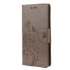 Kryty na mobil | Peňaženkové puzdro Embossing Pattern Motýľ a kvet fialové – Samsung Galaxy A53 5G | Kryty na mobil