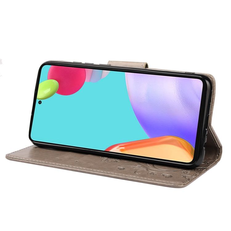 Peňaženkové puzdro Embossing Pattern Motýľ a kvet hnedé – Samsung Galaxy A53 5G | Kryty na mobil Kryty na mobil | Peňaženkové puzdro Embossing Pattern Motýľ a kvet hnedé – Samsung Galaxy A53 5G | Kryty na mobil