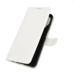 Kryty na mobil | Peňaženkové puzdro Litchi biele – Samsung Galaxy A12 / M12 | Kryty na mobil