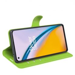 Kryty na mobil | Peňaženkové puzdro Litchi limetkové – OnePlus Nord 2 5G | Kryty na mobil