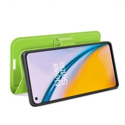 Kryty na mobil | Peňaženkové puzdro Litchi limetkové – OnePlus Nord 2 5G | Kryty na mobil