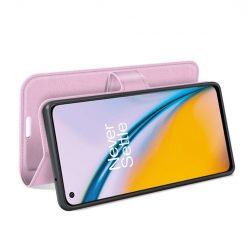 Kryty na mobil | Peňaženkové puzdro Litchi ružové – OnePlus Nord 2 5G | Kryty na mobil