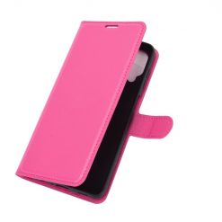 Peňaženkové puzdro Litchi ružové – Samsung Galaxy A12 / M12 | Kryty na mobil Kryty na mobil | Peňaženkové puzdro Litchi ružové – Samsung Galaxy A12 / M12 | Kryty na mobil