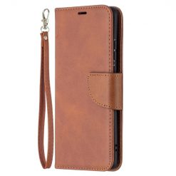 Peňaženkové puzdro Retro Lambskin hnedé – Huawei P50 Pro
