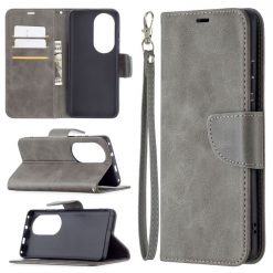 Kryty na mobil | Peňaženkové puzdro Retro Lambskin sivé – Huawei P50 Pro | Kryty na mobil