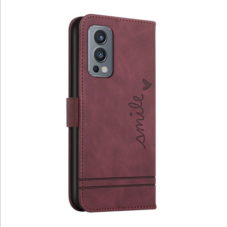 Peňaženkové puzdro Retro Smile bordové – OnePlus Nord 2 5G | Kryty na mobil Kryty na mobil | Peňaženkové puzdro Retro Smile bordové – OnePlus Nord 2 5G | Kryty na mobil
