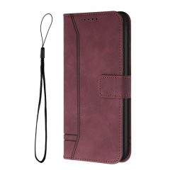 Kryty na mobil | Peňaženkové puzdro Retro Smile bordové – OnePlus Nord 2 5G | Kryty na mobil