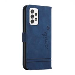Kryty na mobil | Peňaženkové puzdro Retro Smile modré – Samsung Galaxy A53 5G | Kryty na mobil