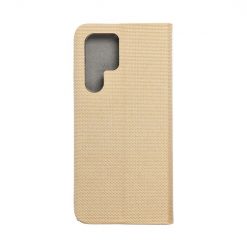 Kryty na mobil | Peňaženkové puzdro Smart Senso zlaté – Samsung Galaxy S22 Ultra | Kryty na mobil