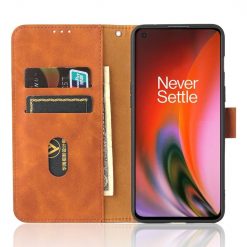 Kryty na mobil | Peňaženkové puzdro Solid hnedé – OnePlus Nord 2 5G | Kryty na mobil