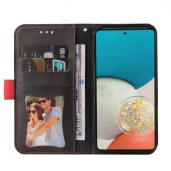 Kryty na mobil | Peňaženkové puzdro Stitching čierno-červené – Samsung Galaxy A53 5G | Kryty na mobil