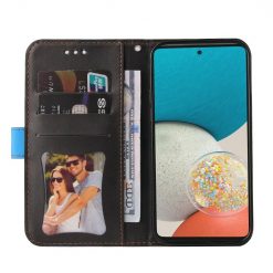 Kryty na mobil | Peňaženkové puzdro Stitching čierno-modré – Samsung Galaxy A53 5G | Kryty na mobil