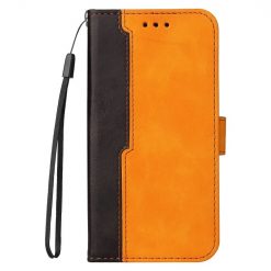 Kryty na mobil | Peňaženkové puzdro Stitching čierno-oranžové – Samsung Galaxy A53 5G | Kryty na mobil