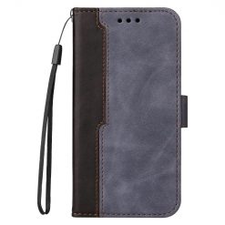 Peňaženkové puzdro Stitching čierno-sivé – Vivo Y20s