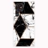Kryty na mobil | Zadný kryt Abstract Pattern Zlaté listy – Samsung Galaxy S22 Ultra | Kryty na mobil