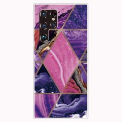 Zadný kryt Abstract Pattern Odtiene fialovej – Samsung Galaxy S22 Ultra
