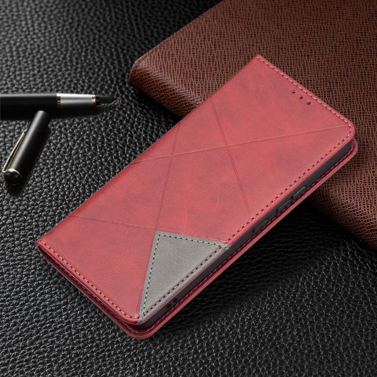 Knižkové puzdro Rhombus červené – Samsung Galaxy A53 5G | Kryty na mobil Kryty na mobil | Knižkové puzdro Rhombus červené – Samsung Galaxy A53 5G | Kryty na mobil