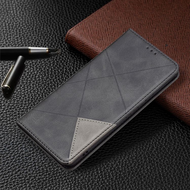 Knižkové puzdro Rhombus čierne – Samsung Galaxy A53 5G | Kryty na mobil Kryty na mobil | Knižkové puzdro Rhombus čierne – Samsung Galaxy A53 5G | Kryty na mobil
