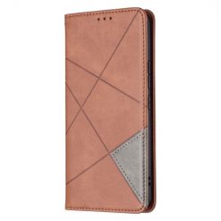 Kryty na mobil | Knižkové puzdro Rhombus hnedé – Samsung Galaxy A53 5G | Kryty na mobil