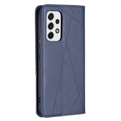 Kryty na mobil | Knižkové puzdro Rhombus modré – Samsung Galaxy A53 5G | Kryty na mobil