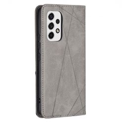 Kryty na mobil | Knižkové puzdro Rhombus sivé – Samsung Galaxy A53 5G | Kryty na mobil