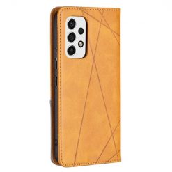 Knižkové puzdro Rhombus žlté – Samsung Galaxy A53 5G | Kryty na mobil Kryty na mobil | Knižkové puzdro Rhombus žlté – Samsung Galaxy A53 5G | Kryty na mobil