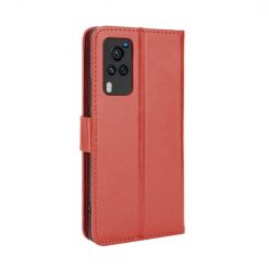 Kryty na mobil | Knižkové puzdro Shockproof Horse Texture hnedé – Vivo X60 Pro | Kryty na mobil